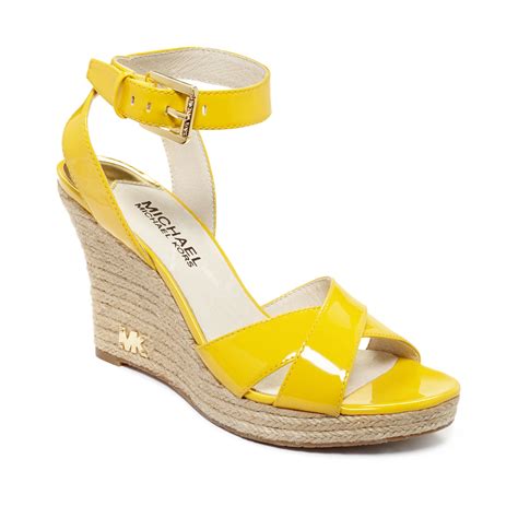 michael kors yellow shoes women